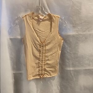 Guess V-Neck Tan Tank Top
